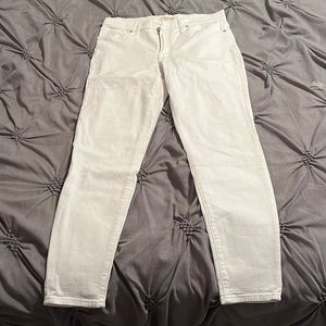 Madewell white high rise skinny Jean